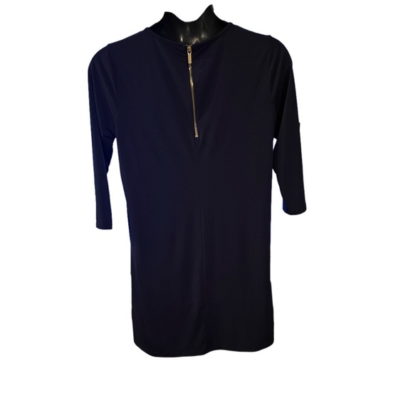 MICHAEL Michael Kors XL navy blue dress 3/4 sleeves back zip simple little dress - Picture 2 of 9